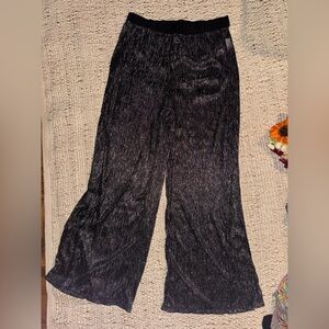 Sheer black shimmering pants